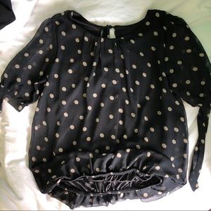 Size L Maurices Polka Dot Blouse